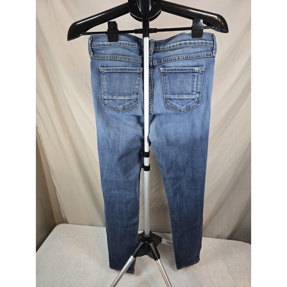 Flying Monkey Jeans Womens 30 Blue Dark Wash Mid Rise Bootcut Stretch Denim - Picture 2 of 5